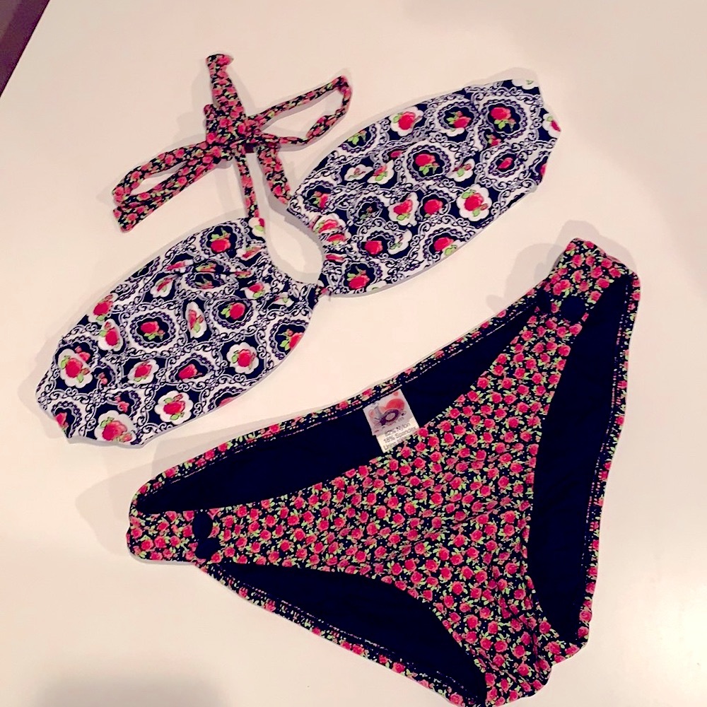 Flower print bikini